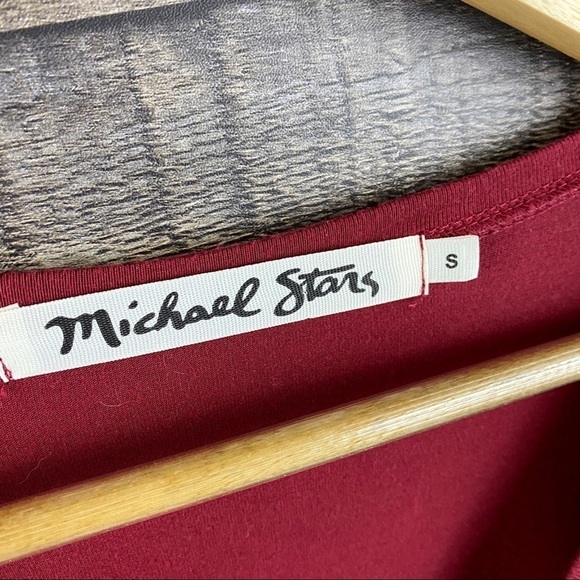 Michael Stars V-Neck Long Sleeve Top - Picture 2 of 4